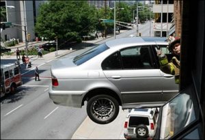 Don't worry. I always keep my eyes on the road during this process. Kids, don't try this home. Professional writer on a closed track.